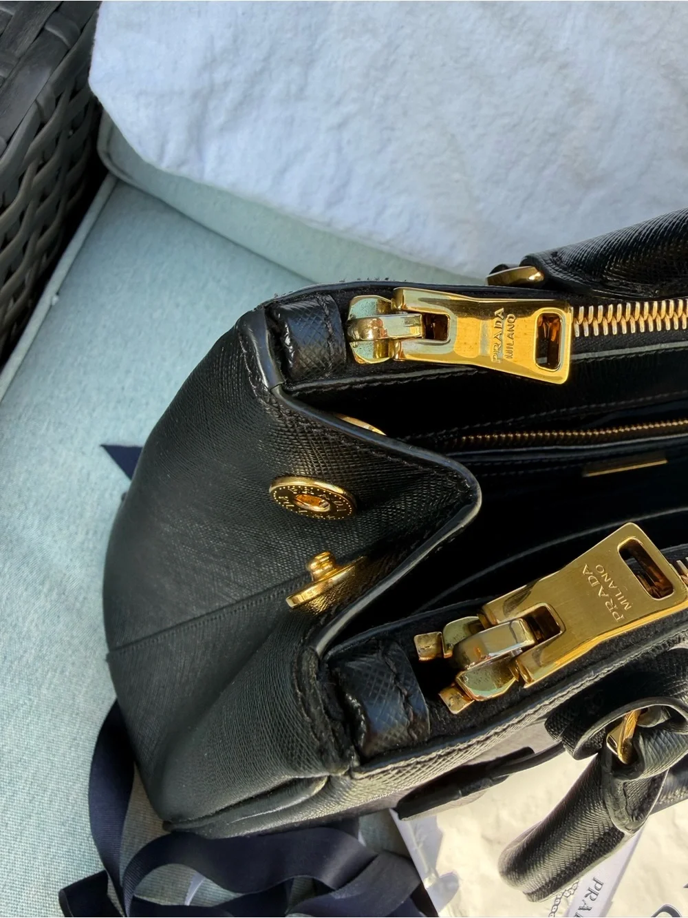Prada Galleria medium Saffiano leather bag authentic